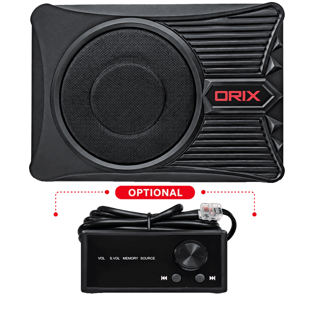 DSP / AMP with 8" Under Seat Active Subwoofer (ORSW8-DSP)